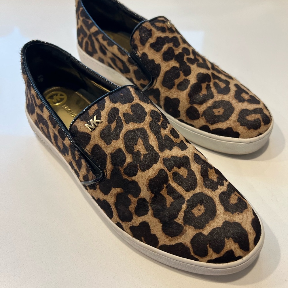 Michael Kors Leopard Print Slip-On Shoes